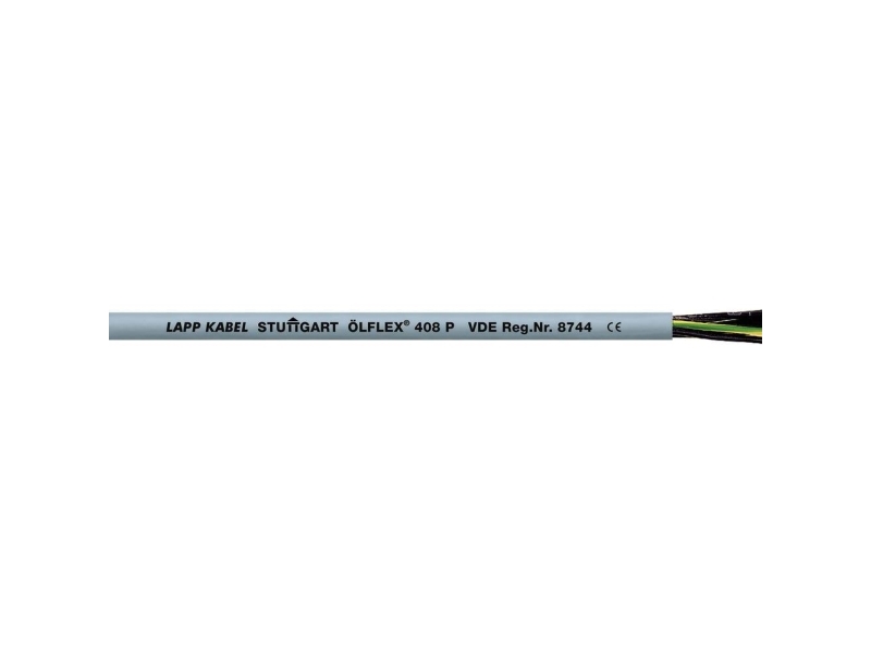 LAPP ÖLFLEX® 408 P styrkabel 4 x 0,75 mm² silvergrå (RAL 7001) 1308854/100 100 m | EL Artiklar - Kablar och ledningar - Styrkablar | GameStuff