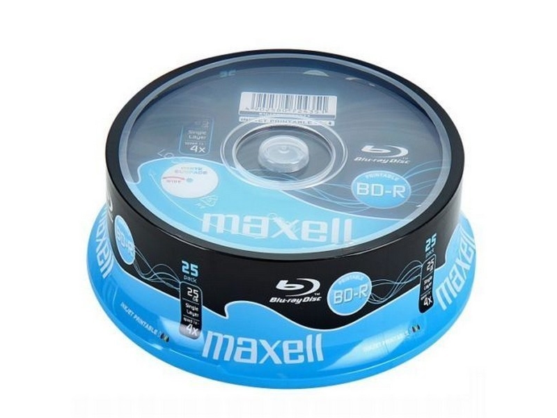 Maxell 25 x BD-R 4x, 25 GB, BD-R, Spindel, 25 styck | Datorkomponenter - Hårddisk & Lagring - Lagringsmedia | GameStuff