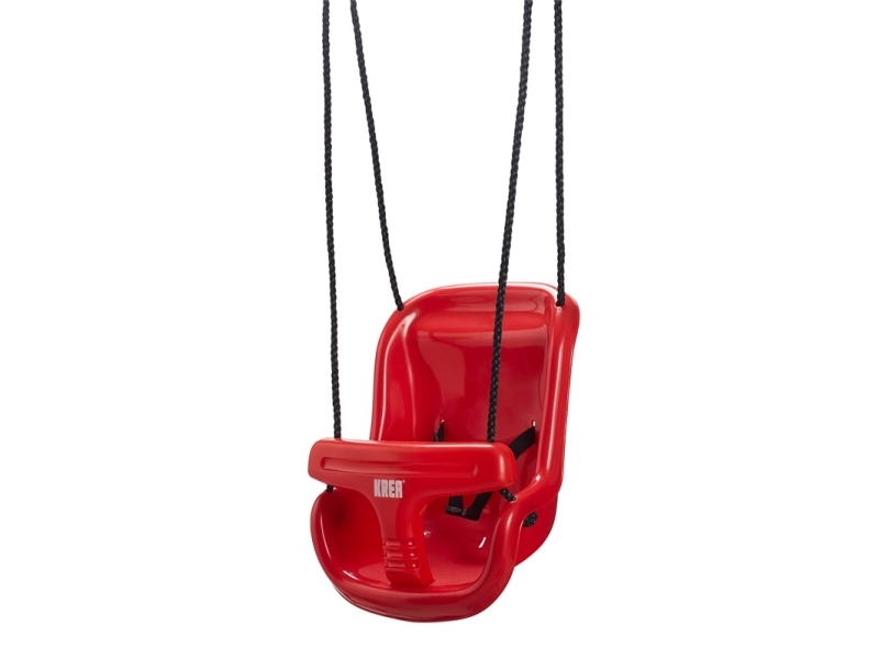 Krea Swing W/High Back In Plastic Red