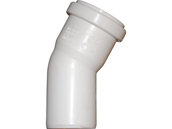 40 mm x 45° Böjningsavlopp vit PP | VVS Artiklar - Rör & Kopplingar - Tryckrör och rördelar | GameStuff