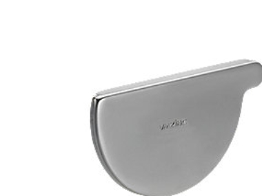 VMzinc endebund nr. 12, 333 mm, venstre, til halvrund tagrende, zink