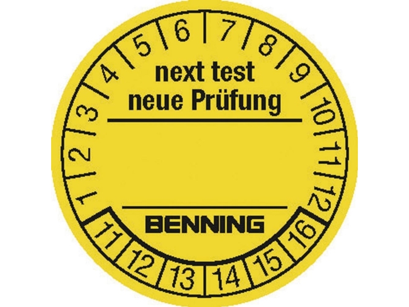 Benning Gul Folie selvklæbende (Ø x L) 30 mm x 30 mm 30 mm 300 stk