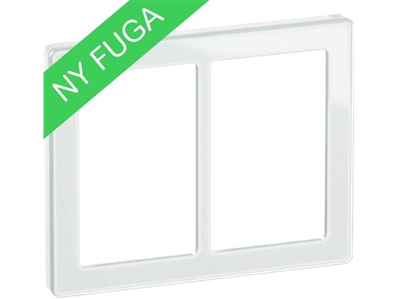 Fuga Pure Designramme Glas 2X1,5M Hvid