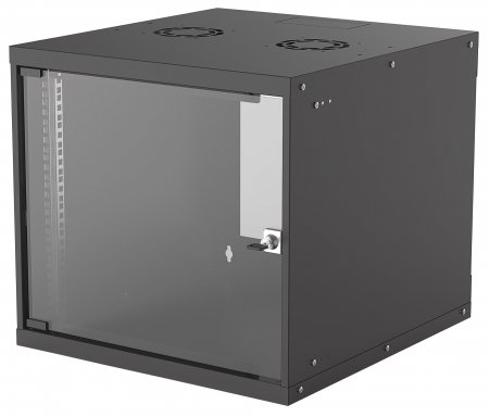 Intellinet 19" Wandverteiler, Basic Line, 9 He, 487 (H) X 540 (B) X 560 (T) Mm, Flatpack, Schutzklasse Ip20, Schwarz, Wandmontiertes Regal, 9U, 50 Kg