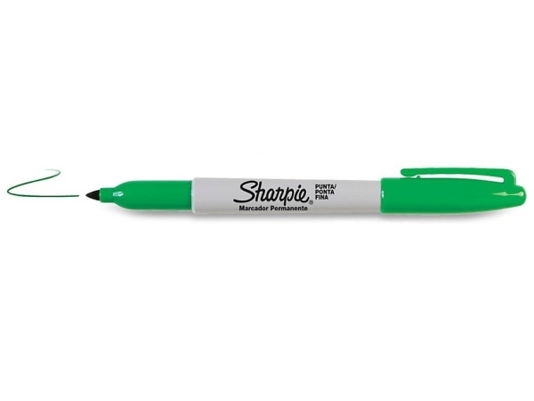 Sharpie Fine Point, Feine Spitze, Grün, Mehrfarbig, Fein, Ap, Multi, Papier, Kunststoff
