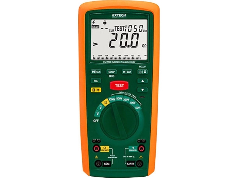 Extech Mg320 Isolationsmåler 50 V, 100 V, 250 V, 500 V, 1000 V 20 Gω