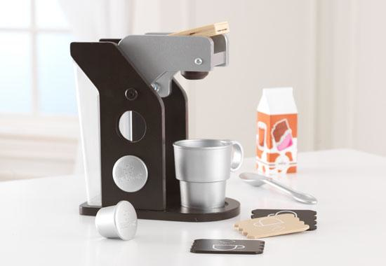 KidKraft Espresso Coffee Set, Flicka, Svart, Silver, Vit, 70 mm, 180 mm, 160 mm, 1 kg | Leksaker - Rollek - Leksakskök och mat | GameStuff