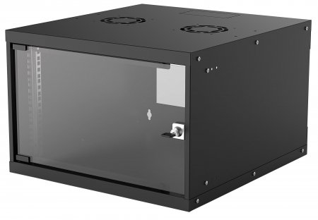 Intellinet 714785, Vægmonteret Stativ, 6U, 50 Kg, 11 Kg, Sort