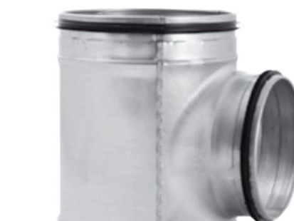 T-rør ø125-160 - Galvaniseret | Rör och böjar | GameStuff