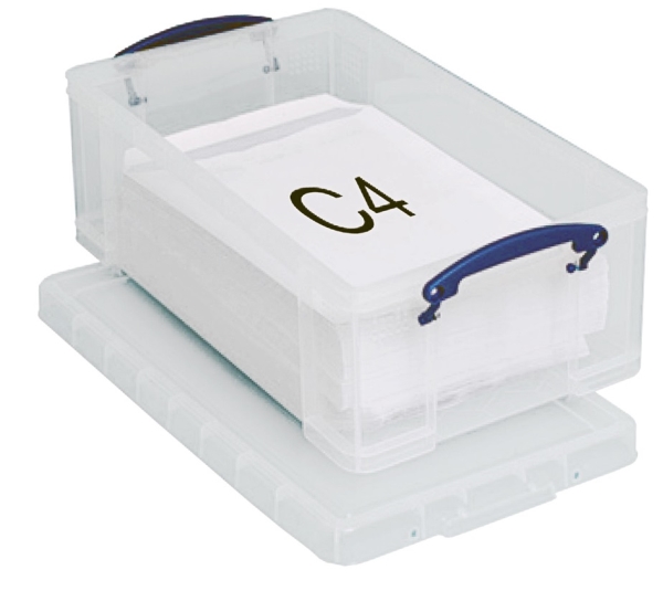 Really Useful Boxes 12C, Opbevaringsboks, Transparent, Rektangulær, Polypropylen (PP), Monokromatisk, 12 L