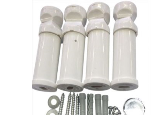 , vit.fastsättning - Monteringsfäste.Passar Norm+Curv, vit | VVS Artiklar - Badrum - Handdukstorkar | GameStuff