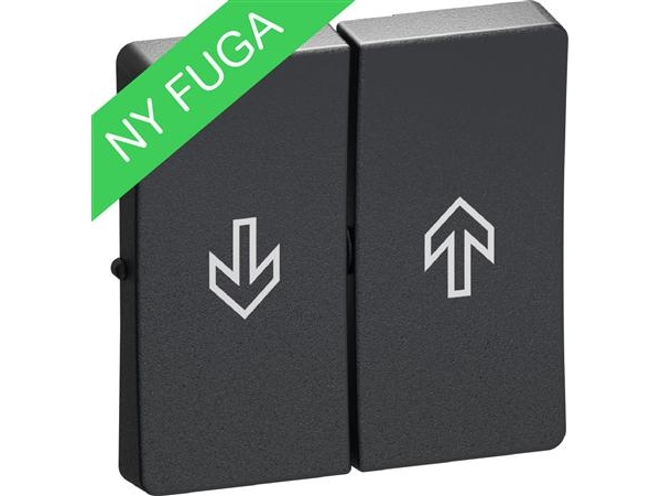 Fuga Tangent Jalousi Afbryder Koksgrå (Ny Type 16Ax)