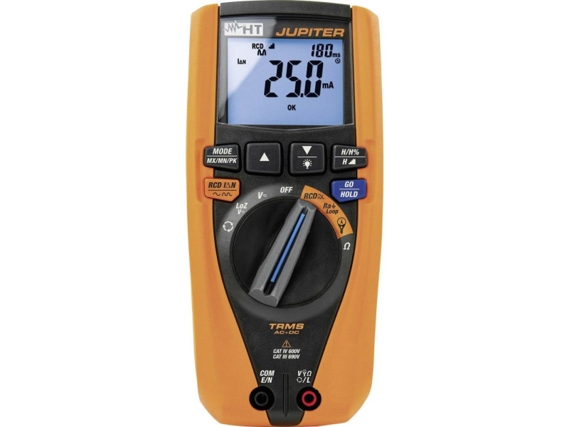 Ht Instruments Jupiter Hand-Multimeter, Rcd Tester Kalibriert (Iso) Digital Cat Iv 600 V, Cat Iii 690 V Anzeige (Counts): 6000 (1010680)