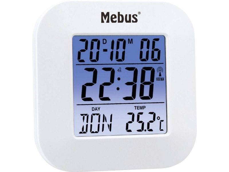 Mebus 51511 Radiohälytyskello valkoinen