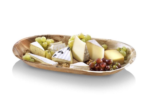 Tablett 48X24x4 Cm Groß Biologisch Abbaubarer Palmblatt – 5Er Pack X 10 Stk./Krt.