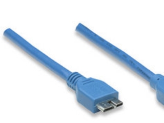 Manhattan Superspeed Usb Micro-B Anschlusskabel, Usb 3.0, Typ A Stecker - Micro-B-Stecker, 5 Gbit/S, 1 M, Blau, 1 M, Usb A, Micro-Usb B, Usb 3.2 Gen