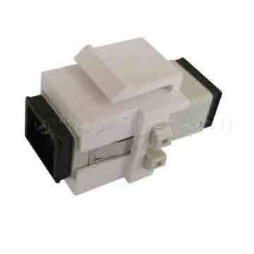 Equip Lichtwellenleiter-Keystone-Adapter, Sc Simplex, 8 Stück/Packung, Sc, Beige, Schwarz, 17,8 Mm, 27,6 Mm, 16,1 Mm, 58 G