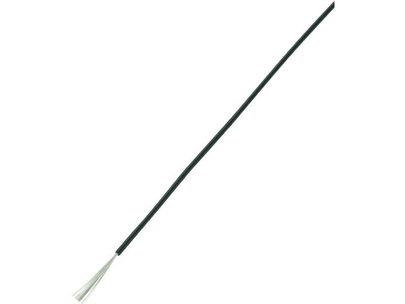 Tru Components 1567226 Tråd Liy 1 X 0.75 Mm² Sort 100 M