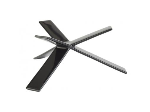 Buffetständer Star 8 Cm Gummibeschichtetes Metall Schwarz, 2 Stück/Pk