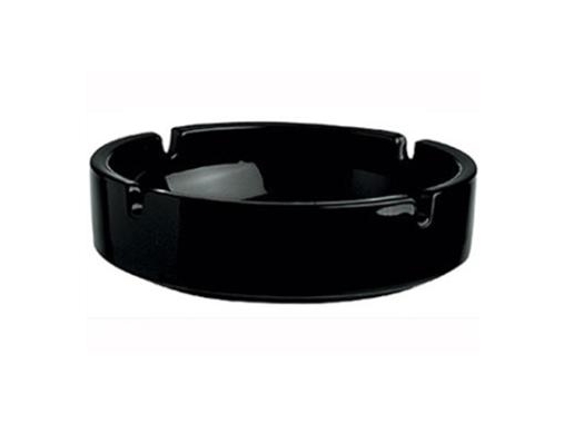 Askfat Ø10,7 cm glas svart, 24 st/lådan - (24 st.) | Catering - Engångsservis - Fat & Brickor | GameStuff