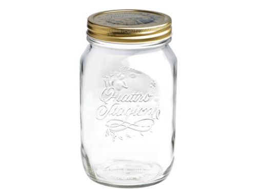 Einmachglas Quattro Stagioni 1 L Ø10x17 Cm Mit Deckel, 12 Stk./Krt