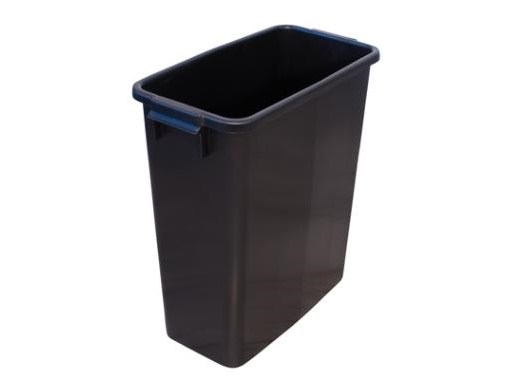 Avfallsbehållare 60 ltr. 56x28x60 cm svart plast - Inte livsmedelsgodkänd | Köksutrustning - Hushålls tillbehör - Sopsortering | GameStuff