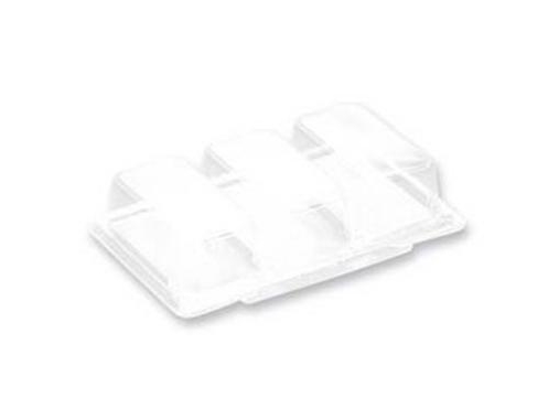 Smørrebrødsbakke 3Rum 240X147x45 Mm Rpet Klar,4 Ps X 44 Stk/Krt
