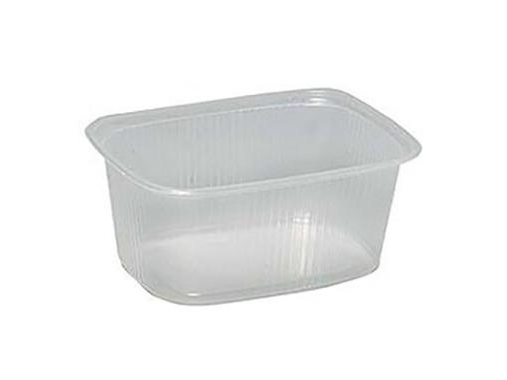 Salatschalen 250 Ml 108X81x50 Mm Rechteckig Pp Klar, 10Er-Pack (100 Stk/Krt)