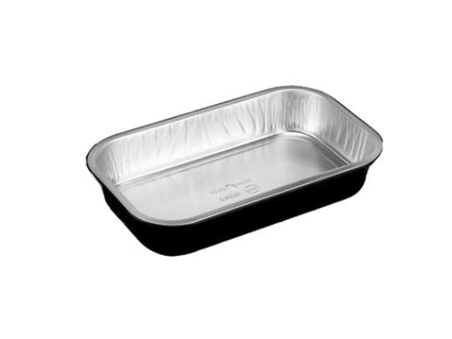 Aluminiumschale Ready2cook 1400 Ml 265X162x47 Mm Schwarz,2 Ps X 150 Stk/Krt