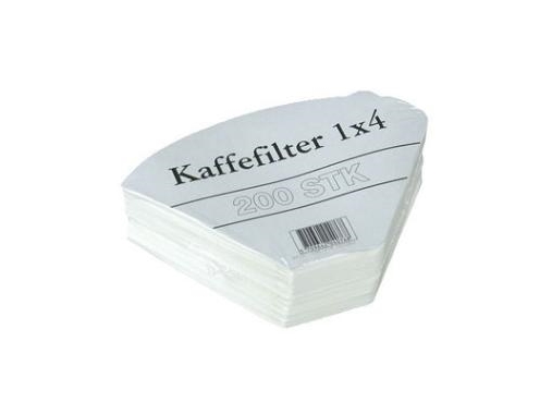 Kaffefilter 1x4 vita (200 st)