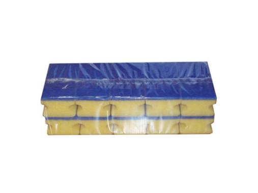 Skursvamp 135x65x45 mm med handtag Blå,10 pk x 10 pk/krt | Rengöring - Avtorkning - Trasor och liknande - Svampar och skurprodukter | GameStuff