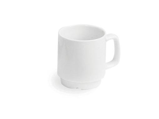 Muggar med handtag och klackar Hercules 26 cl Ø7,4x8,5 cm porslin vit,6 st/pk | N - A | GameStuff