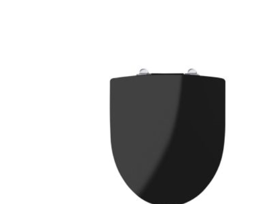 Ifö Spira Hartschüssel Sitz Schwarz Softclose Quick & Feste Befestigung Verchromt
