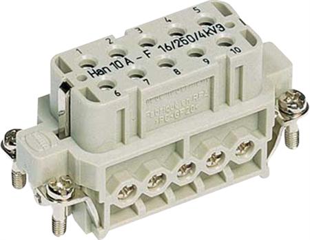 Hart Buchseneinsatz Han 10A 09200102812 250V 16A 1 (09200102812)