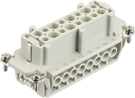Harting Han E Stik, Indsats Type 16B Hunstik Skrueterminal Maks 2,5Mm², 16A 16 Polet