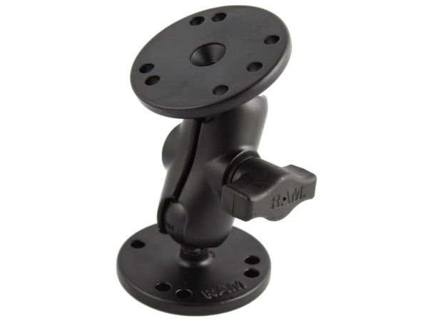 RAM MOUNTS B-SIZE KORT MONTERINGSARM + 2X B-SIZE 1.0 KUGLE PY�RE� 2.5 CHASSIS