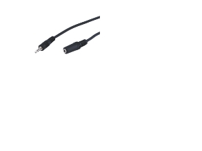 Goobay 50431, 3.5Mm, Männlich, 3.5Mm, Weiblich, 2 M, Schwarz