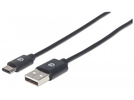 Manhattan 354929, 2 M, Usb A, Usb C, Usb 2.0, 0,48 Gbit/Sek., Sort