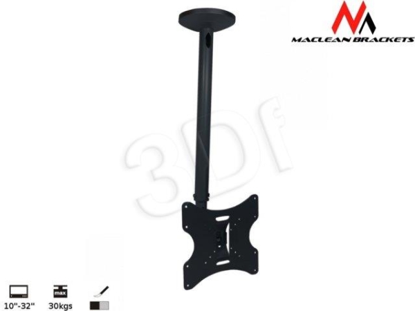 Loftmonteret Tv-Halter 23-42" 50 - 85 Cm 30 Kg Maclean Mc-504A B Sort