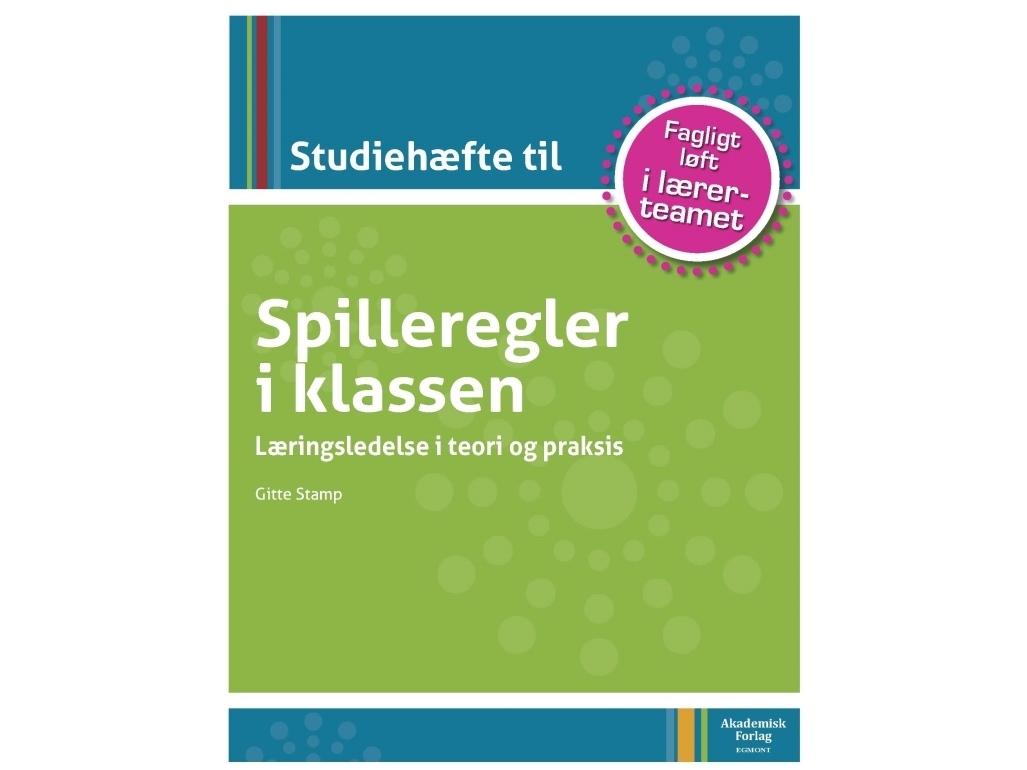 Studienheft Für Klassenraumregeln | Gitte Stamp | Sprache: Dänish
