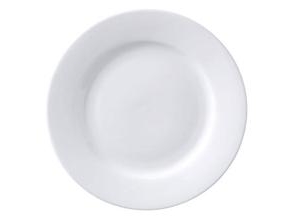 Tallerken Superwhite Ø23 Cm Flad Med Fane Porcelæn Hvid,6 Stk/Pk