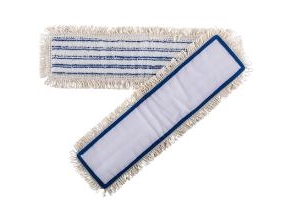 Velcro-Moppe Universal Mop Max Plus 40Cm Mikrofaser Öko-Tex Mit Schlaufen Trocken/Nass, 100 Stk/Krt
