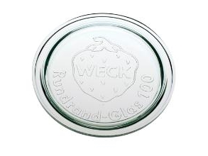 Låg Weck Ø10.8 Cm Til Patentglas. Glas,84 Stk/Krt