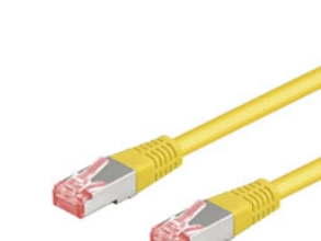 Goobay 13573, 1 m, Cat6, S/FTP (S-STP), RJ-45, RJ-45, Gul | Datortillbehör - Kablar & adaptrar - Nätverkskablar | GameStuff