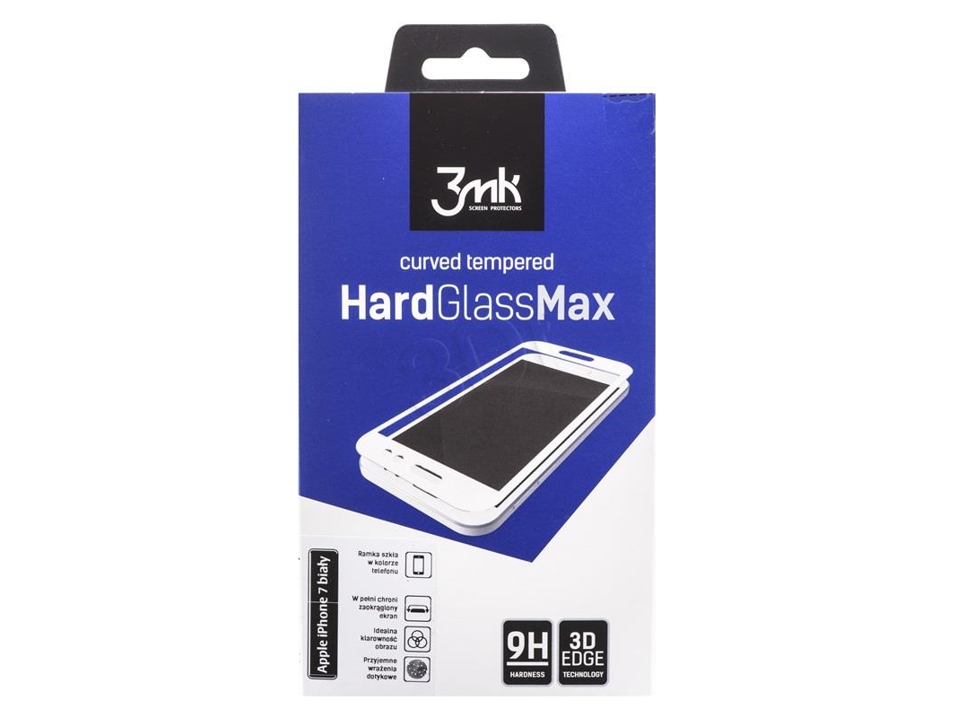 3Mk Hardglass Max Hærdet Glas Hvid Til Iphone 7