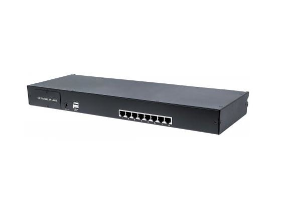 Intellinet Modularer 8-Port Kvm-Switch Mit Cat5-/Vga-Schnittstelle, Zur Verwendung Mit Rackmount Lcd-Konsolen 508032 Oder 507981, Ethernet/Lan, Schwa