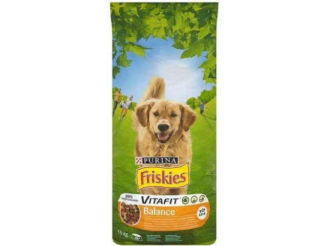 Purina Nestle Hundetrockenfutter - Purina Friskies Balance Huhn Mit Gemüse 15 Kg