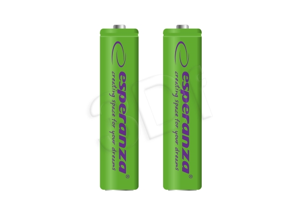 Esperanza Eza101g Ni-Mh Aaa Batterier 1000 Mah 2 Stk. Grøn
