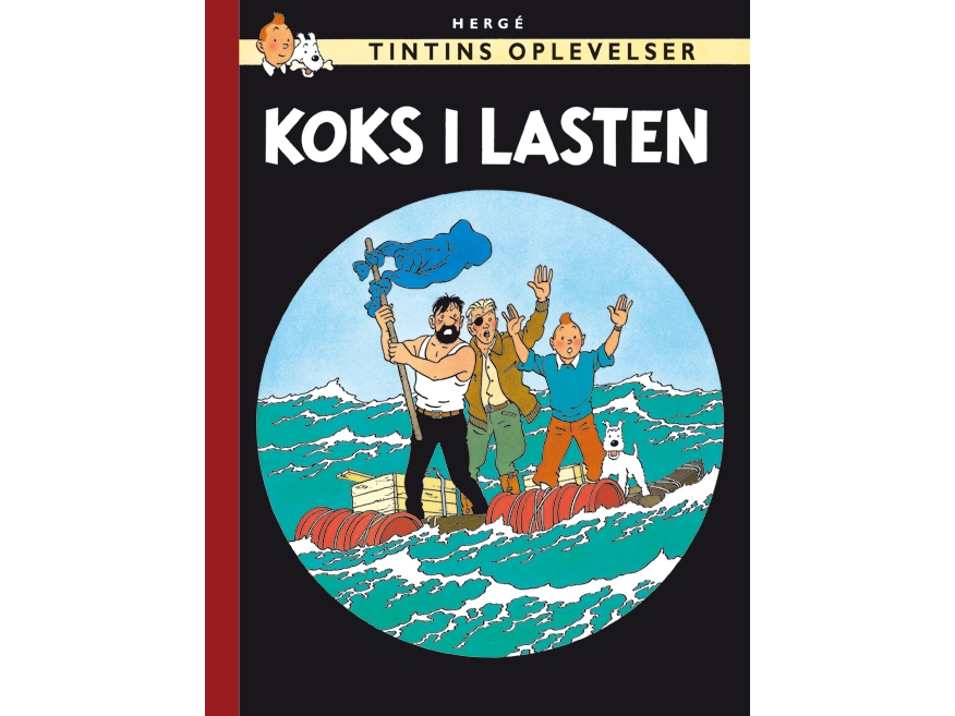 Cobolt Tintin Tegneseriealbum: Koks I Lasten, Dansk Indbundet Genudgivelse |