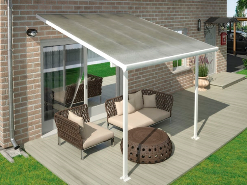 Terrasseoverdækning Feria 9,0 m2, hvid Palram - Canopia (540-026)
